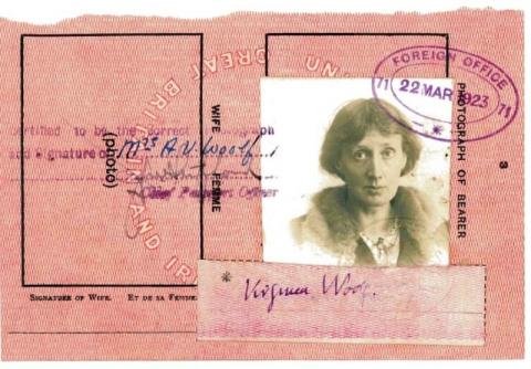 Virginia Woolf's passport, dated 1923.