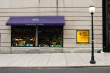 exterior of Penn Book Center on Sansom Street