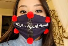 Amy Juang wearing mask