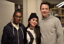 Left to right: Simone White, Sophia Le Fraga, Andrew Whiteman