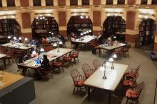 Interior of Fisher Fine Arts Library