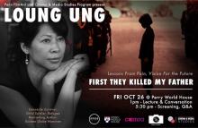 event poster for Loung Ung event