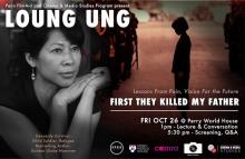 event poster for Loung Ung event