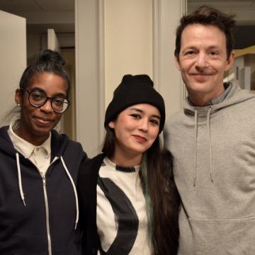 Left to right: Simone White, Sophia Le Fraga, Andrew Whiteman
